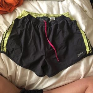 Aasics running shorts barely worn